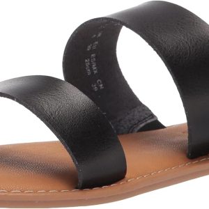 Women's Two Band Slip On Open Toe Sandal