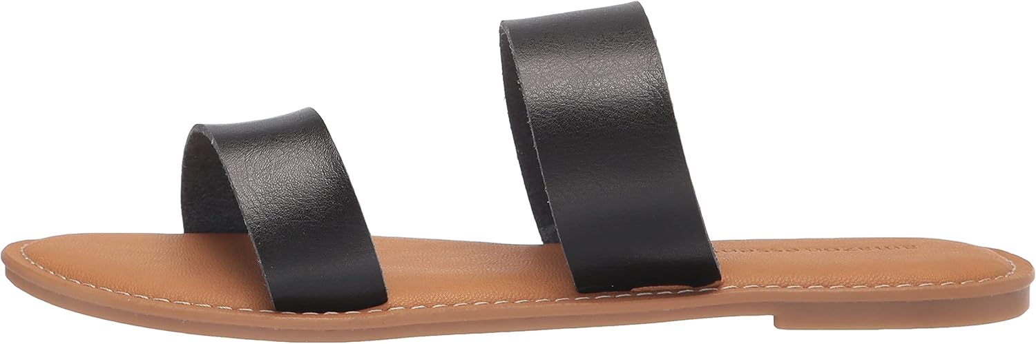 Women's Two Band Slip On Open Toe Sandal - Image 5