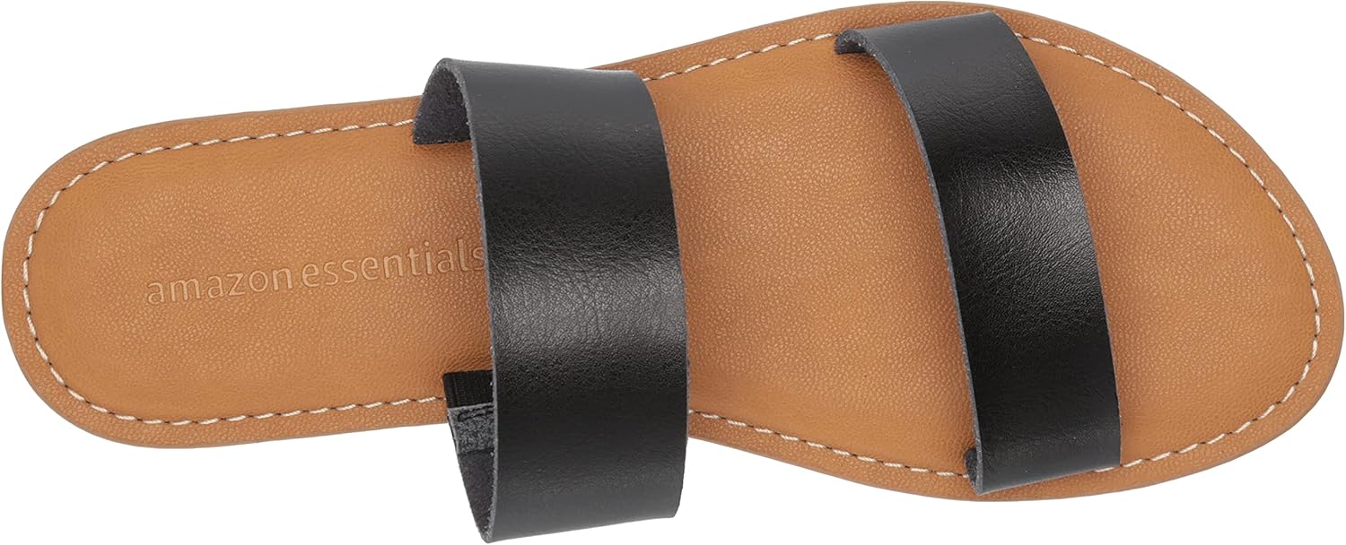 Women's Two Band Slip On Open Toe Sandal - Image 8