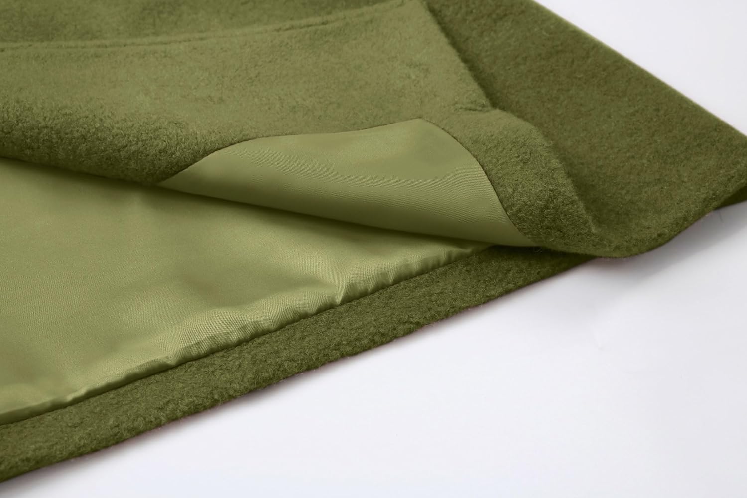 Women Oversized Long Winter Coats Warm Wool Blend Pea Trench Coat Overcoat - Image 6