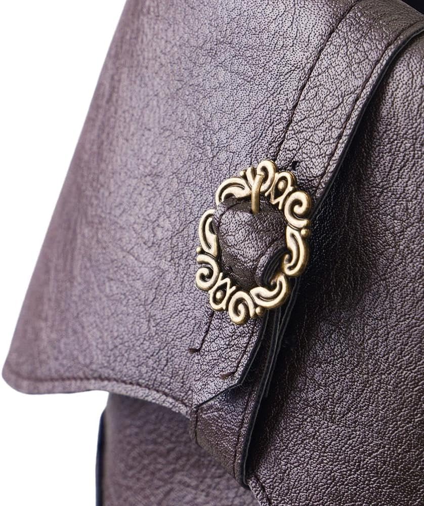Men's Faux Leather Medieval Boots Viking Pirate Costume Boots Renaissance Faire Cosplay Shoes - Image 6
